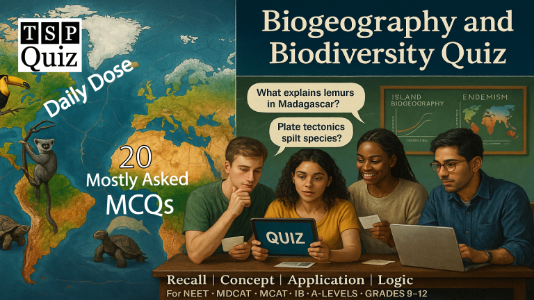 Biogeography and Biodiversity Quiz