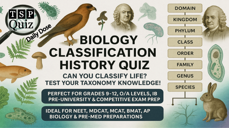 Classification History Quiz