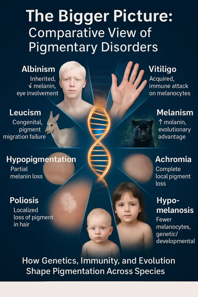 Comparative View of Pigmentary Disorders