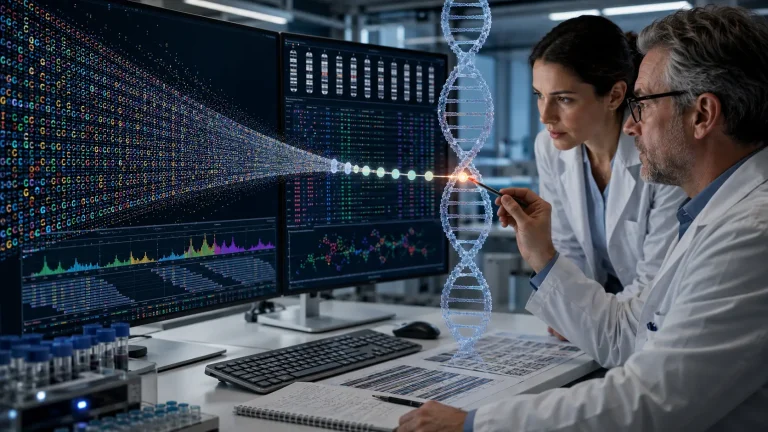 AI Genetic Diagnosis helps clinical geneticists identify a disease-causing mutation by narrowing millions of DNA variants through AI-assisted genomic analysis and expert review.