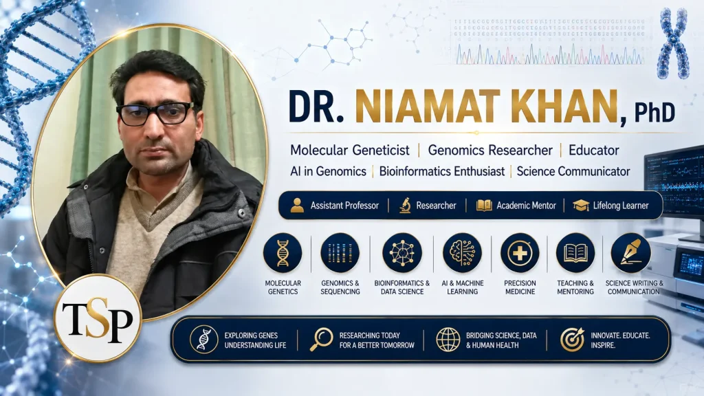 Dr. Niamat Khan, PhD, molecular geneticist and genomics researcher